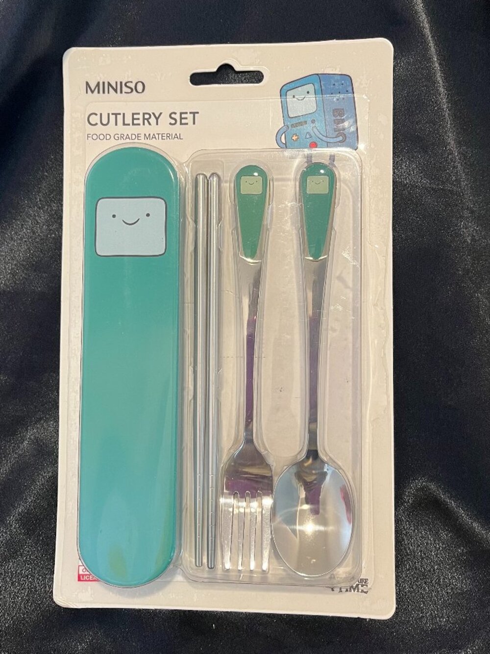 BMO Portable Utensils Travel Camping Cutlery Set Spoon Chopsticks with case